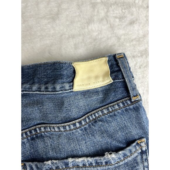 Citizens of Humanity Nikki Vintage 26 Distress Torn Button-Fly Jean Shorts High - Picture 11 of 15